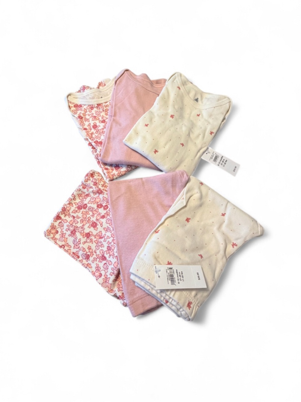 Carter's Pink & Cream Floral set